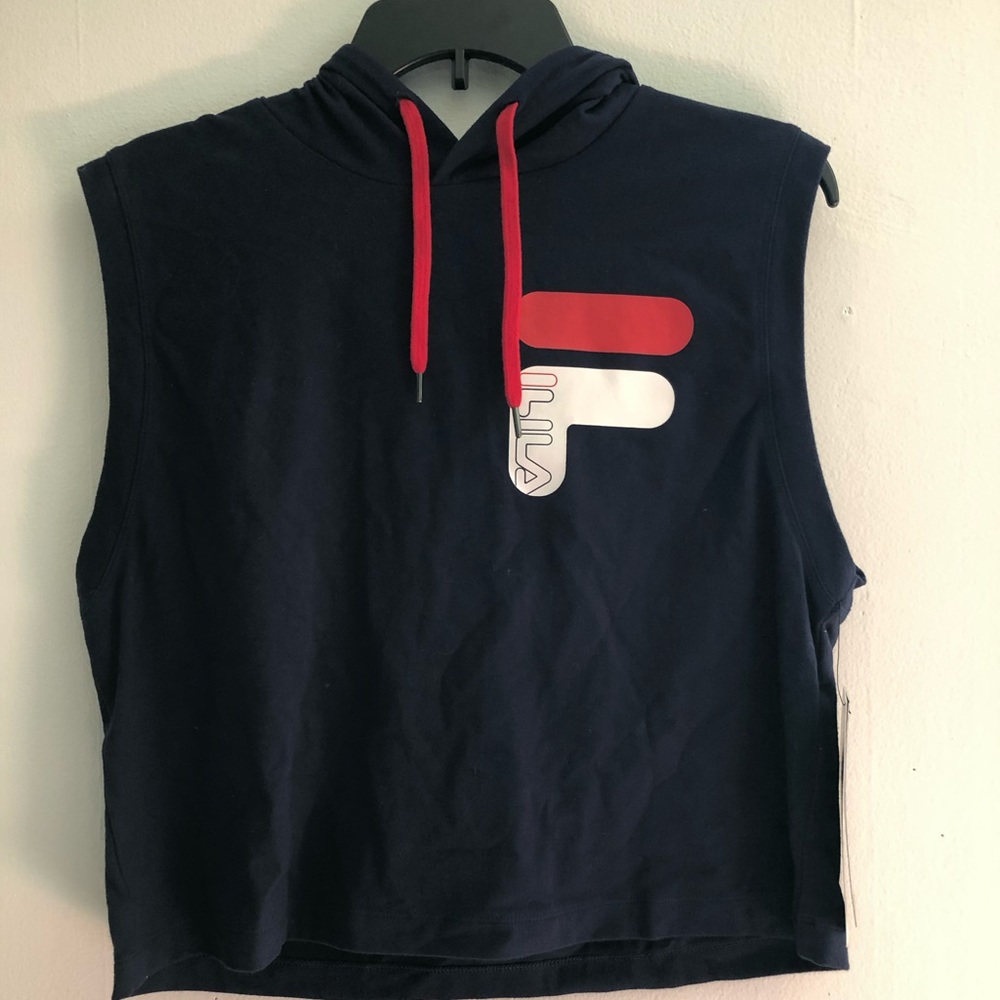 Women’s cropped hooded tank